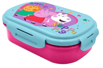 Pudełko śniadaniowe ze sztućcami Peppa Pig PP17102 - Kids Euroswan