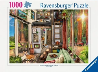 Puzzle 1000 Domek w lesie - Ravensburger