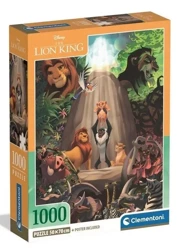 Puzzle 1000 The Lion King compact - Clementoni