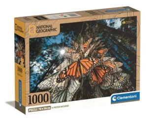 Puzzle 1000 compact National Geographic Motyle 39732 - Clementoni