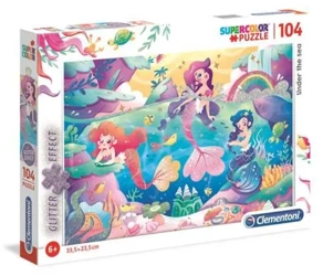 Puzzle 104 Brokat Under the Sea - Clementoni