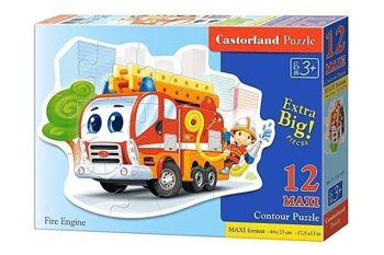 Puzzle 12 maxi Fire Engine CASTOR - Castorland