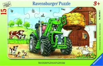 Puzzle 15 Traktor na polu - Ravensburger