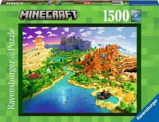 Puzzle 1500 World of Minecraft - Ravensburger