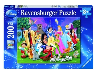 Puzzle 200 Disney. Ulubione postacie z bajek XXL - Ravensburger