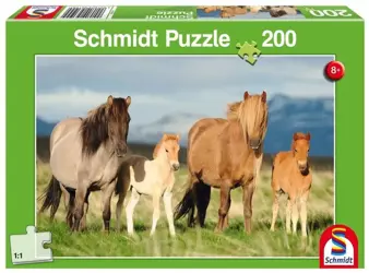 Puzzle 200 Konie - rodzinne zdjęcie G3 - Schmidt