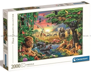 Puzzle 2000 HQ The African Gathering - Clementoni