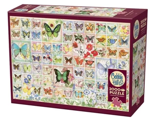 Puzzle 2000 Motyle i kwiaty - Cobble Hill
