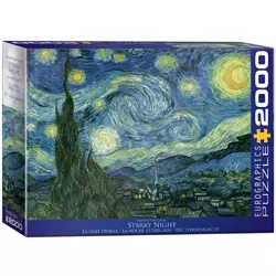 Puzzle 2000 Starry Night by van Gogh 8220-1204 - Eurographics