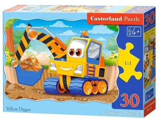 Puzzle 30 Żółta koparka CASTOR - Castorland