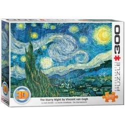 Puzzle 300 3D Starry Night by van Gogh 6331-1204 - Eurographics