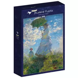 Puzzle 3000 Kobieta z parasolem, Claude Monet 1875 - Bluebird Puzzle