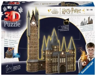 Puzzle 3D 540 Budynki nocą: Zamek Hogwarts Wieża - Ravensburger