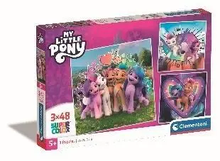 Puzzle 3x48 Super Kolor My Little Pony - Clementoni