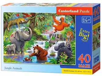 Puzzle 40 maxi - Jungle Animals CASTOR - Castorland