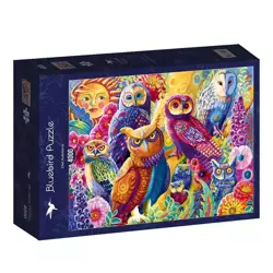 Puzzle 4000 Kolorowe sowy - Bluebird Puzzle