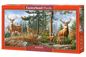 Puzzle 4000 Królewska rodzina jeleni C-400317-2 - CASTOR