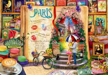 Puzzle 4000 Życie to otwarta księga-Paryż - Bluebird Puzzle