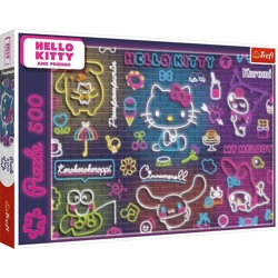 Puzzle 500 Neon Hello Kitty TREFL