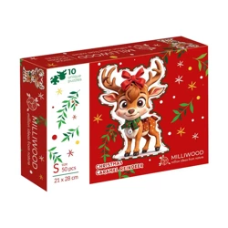 Puzzle drewniane 50 Christmas Reniferek - Alexander