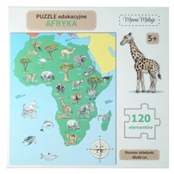 Puzzle edukacyjne Afryka 120el - Mama Maluje