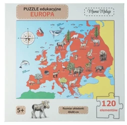 Puzzle edukacyjne Europa 120el - Mama Maluje