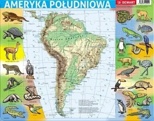 Puzzle ramkowe - Ameryka Płd fizyczna - Opracowanie zbiorowe