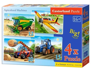 Puzzle x 4 - Maszyny rolnicze CASTOR - Castorland