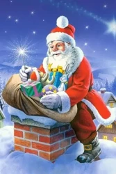 Puzzlowa kartka pocztowa Santa Claus - Castorland