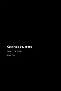 Quadratic Equations - Fawn Ursula