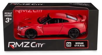 RMZ City Nissan GT-R (R35) Matte czerwony w skali 1:38 - Daffi