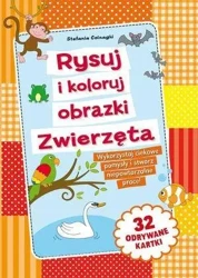 Rysuj i koloruj obrazki. Zwierzęta - Stefania Colnaghi (ilustr.)