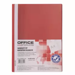 Skoroszyt A4 PP czerwony (10szt) - Office