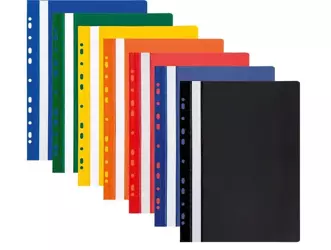 Skoroszyt A4 PVC z europerforacją żółty (10szt) - Panta Plast