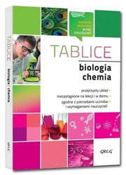 Tablice: biologia + chemia GREG - Agnieszka Jakubowska, Joanna Fuerst, Iwona Król