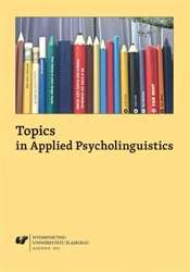 Topics in Applied Psycholinguistics - red. Danuta Gabryś-Barker