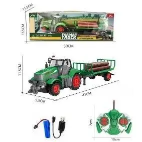 Traktor R/C z przyczepą do przewożenia drewna 1:24 - Askato