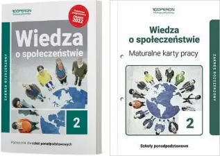 WIEDZA O SPOŁECZEŃSTWIE 2 PODRĘCZNIK + MATURALNE KARTY PRACY OPERON ZR LO - Artur Derdziak