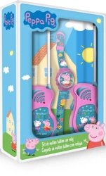 Walkie Talkie Peppa Pig z zegarkiem cyfrowym PP17047 - Kids Euroswan