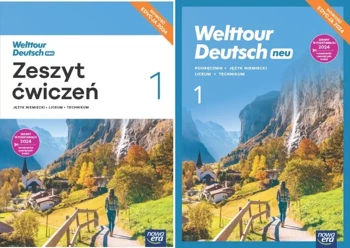 Welttour Deutsch NEU 1 PODRĘCZNIK + ĆWICZENIA 2024 NIEMIECKI Nowa Era LO