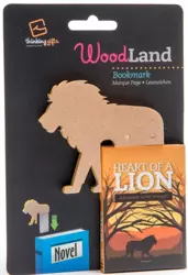 WoodLand Lion drewniana zakładka do książki - lew - Thinking Gifts