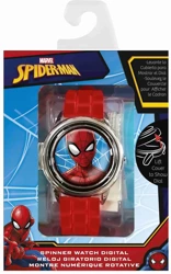 Zegarek cyfrowy ze spinerem w metalowej obudowie Spiderman MV15763 - Kids Euroswan