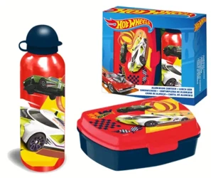 Zestaw Bidon aluminiowy + śniadaniówka Hot Wheels - Kids Euroswan zabawki licencja