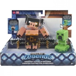 Zestaw figurek Minecraft Legends Creeper vs Piglin - Mattel