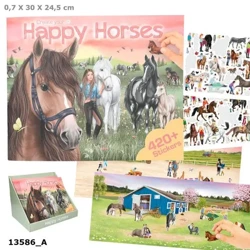 Zestaw kreatywny z naklejkami Happy Horses 13586A