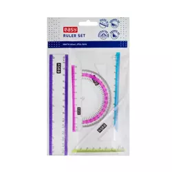 Zestaw kreślarski 15cm 4 sztuki EASY - Easy Stationery