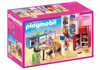 Zestaw z figurkami Dollhouse 70206 Rodzinna kuchnia - Playmobil