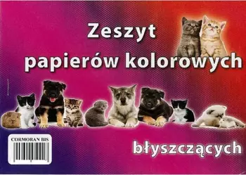 Zeszyt papierów kolorowych A5 błyszczących - Cormoran