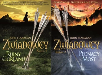 Zwiadowcy tomy 1-2 PAKIET John Flanagan Ruiny Gorlanu + Płonący most - John Flanagan