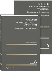 eBook Apelacja w postępowaniu cywilnym. Komentarz. Orzecznictwo - Małgorzata Manowska